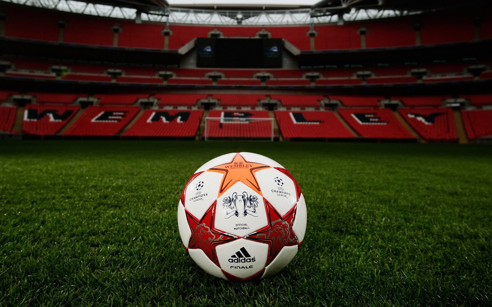 fußball champions league ball feld rasen tor tribüne stadion wembley