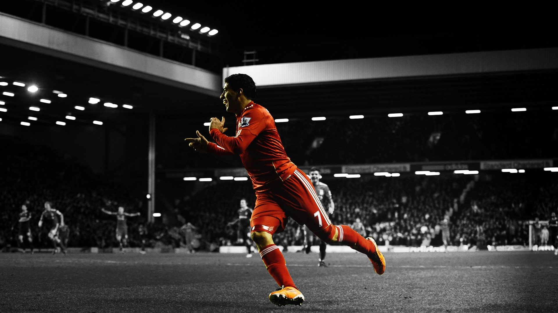 luiz suarez liverpool anfield road football adida