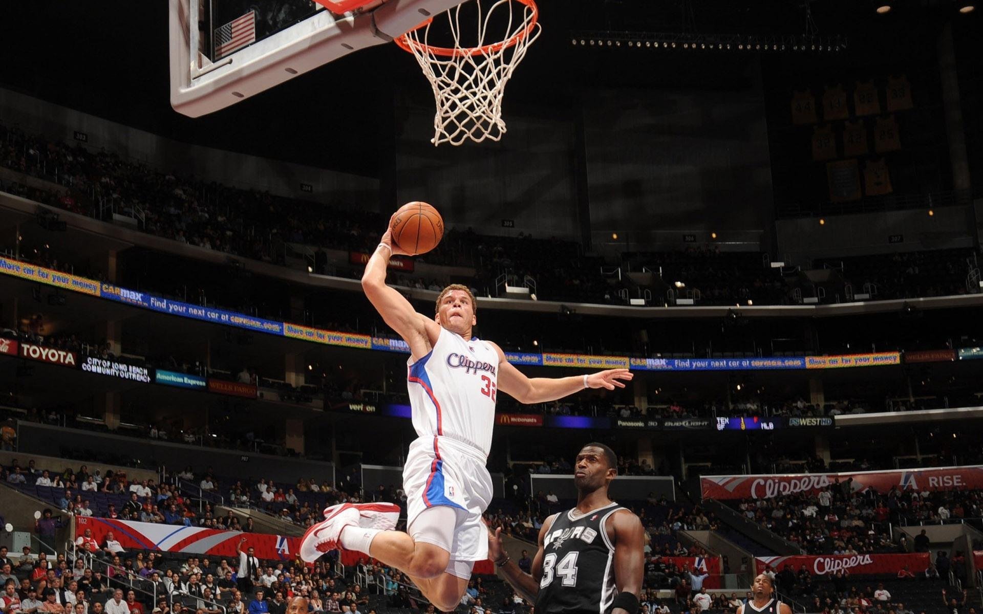 basketball blake griffin clippers nba dunk