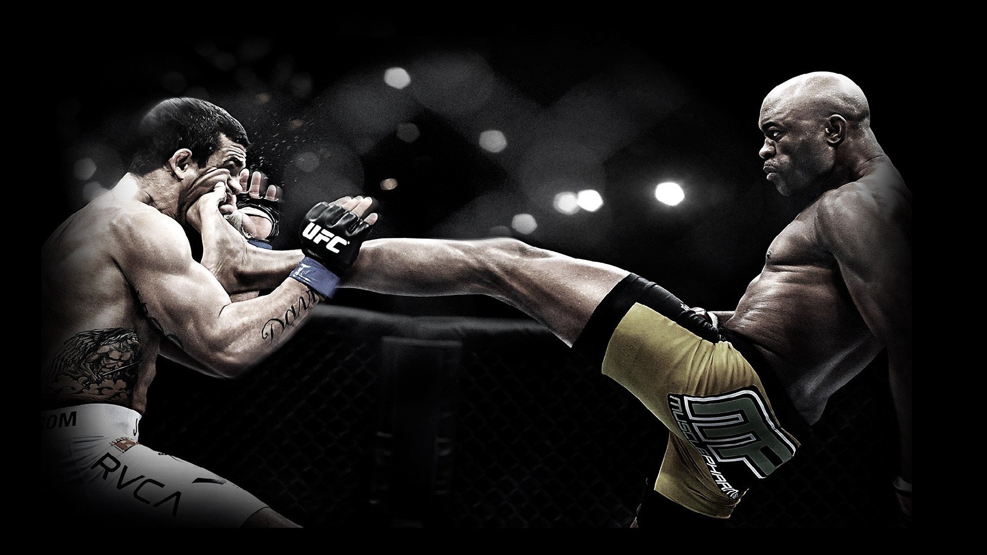 ufc mix di combattimento calcio anderson silva vitor belfort anderson silva calcio frontale calcio frontale