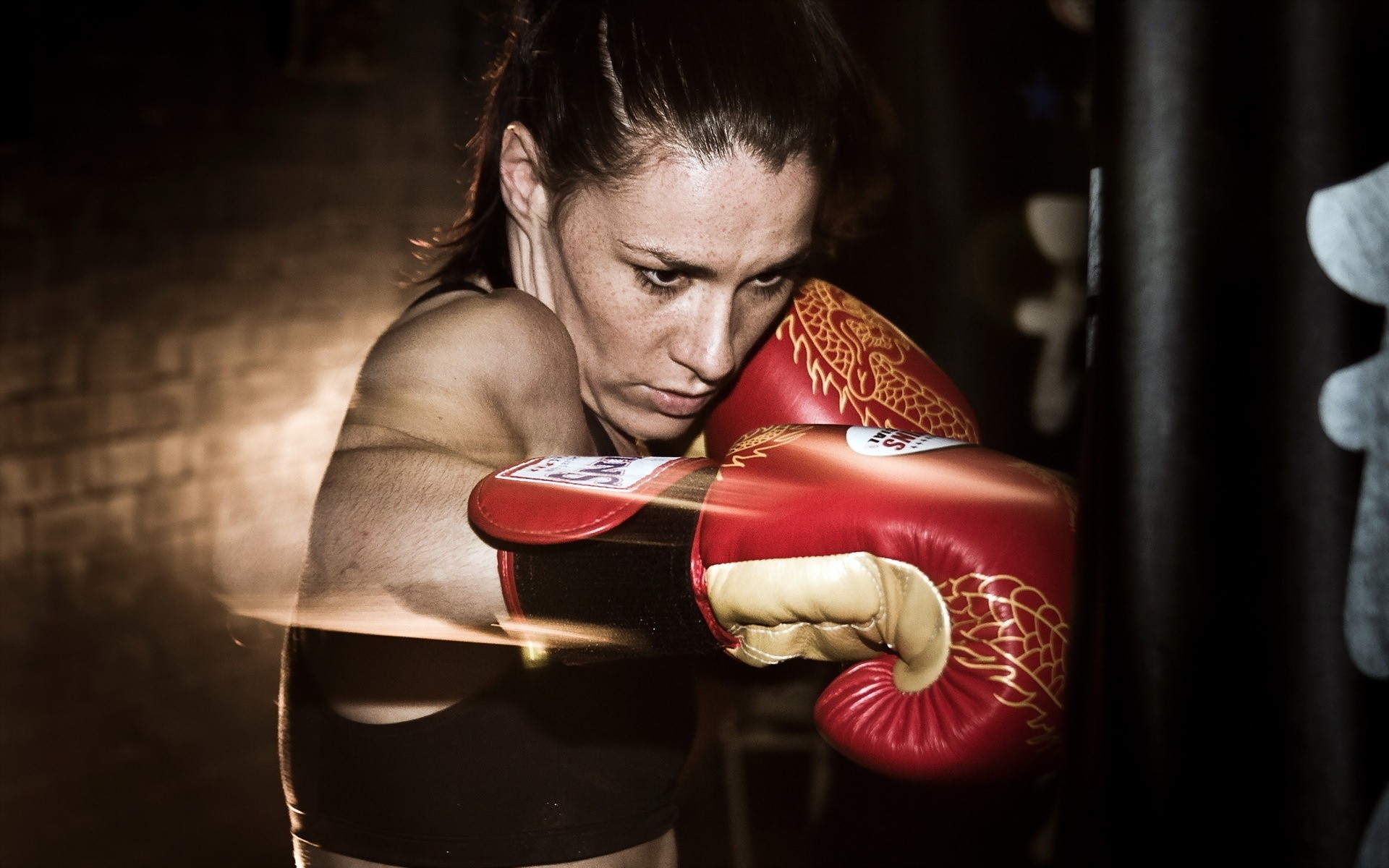 boxing girl sports training