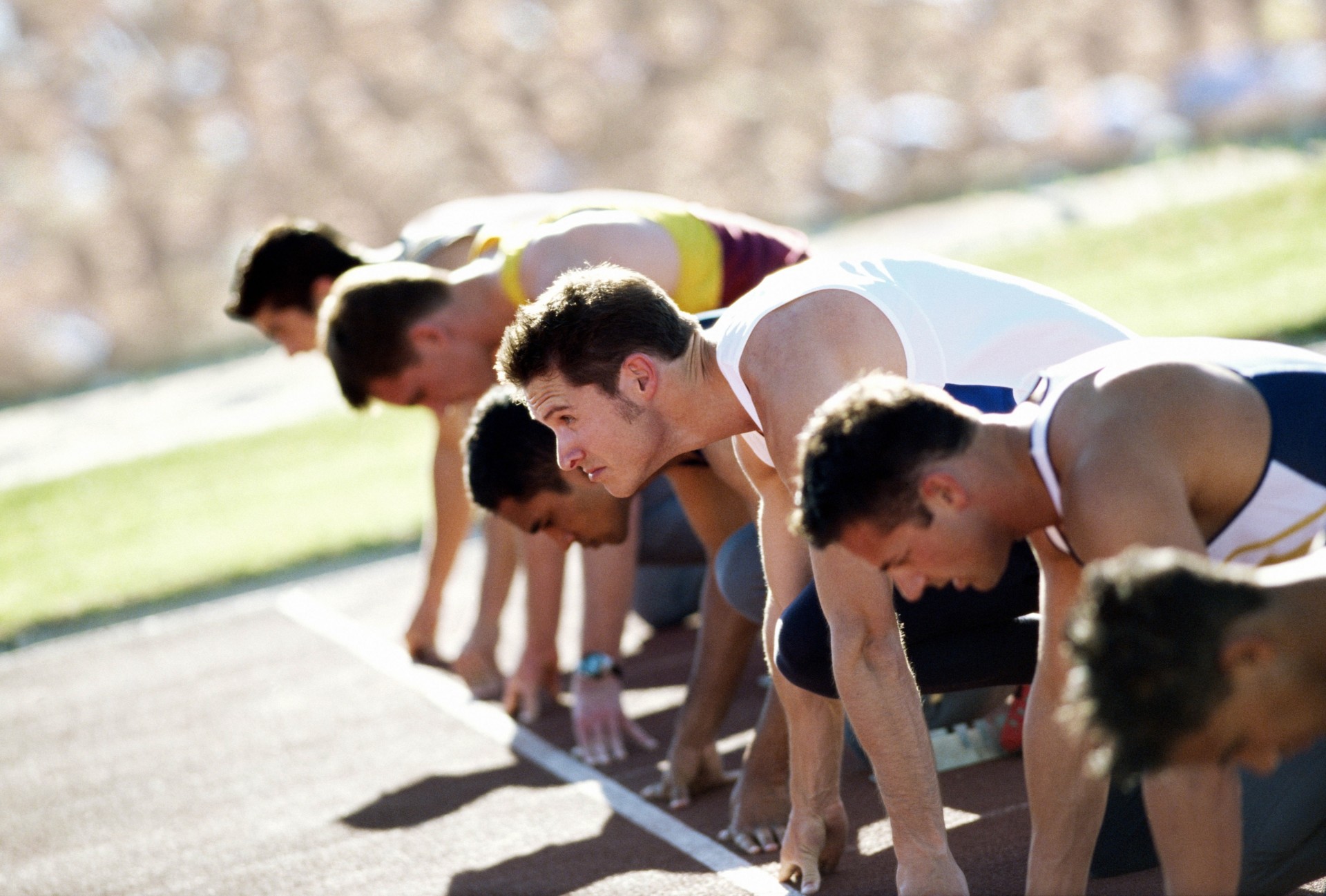 départ sport coureurs