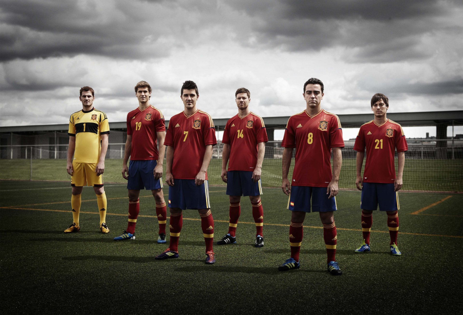 llorente équipe d espagne villa silva casillas javi zbornaya espagne légendes du football ciel herbe espagne équipe nationale hq photo