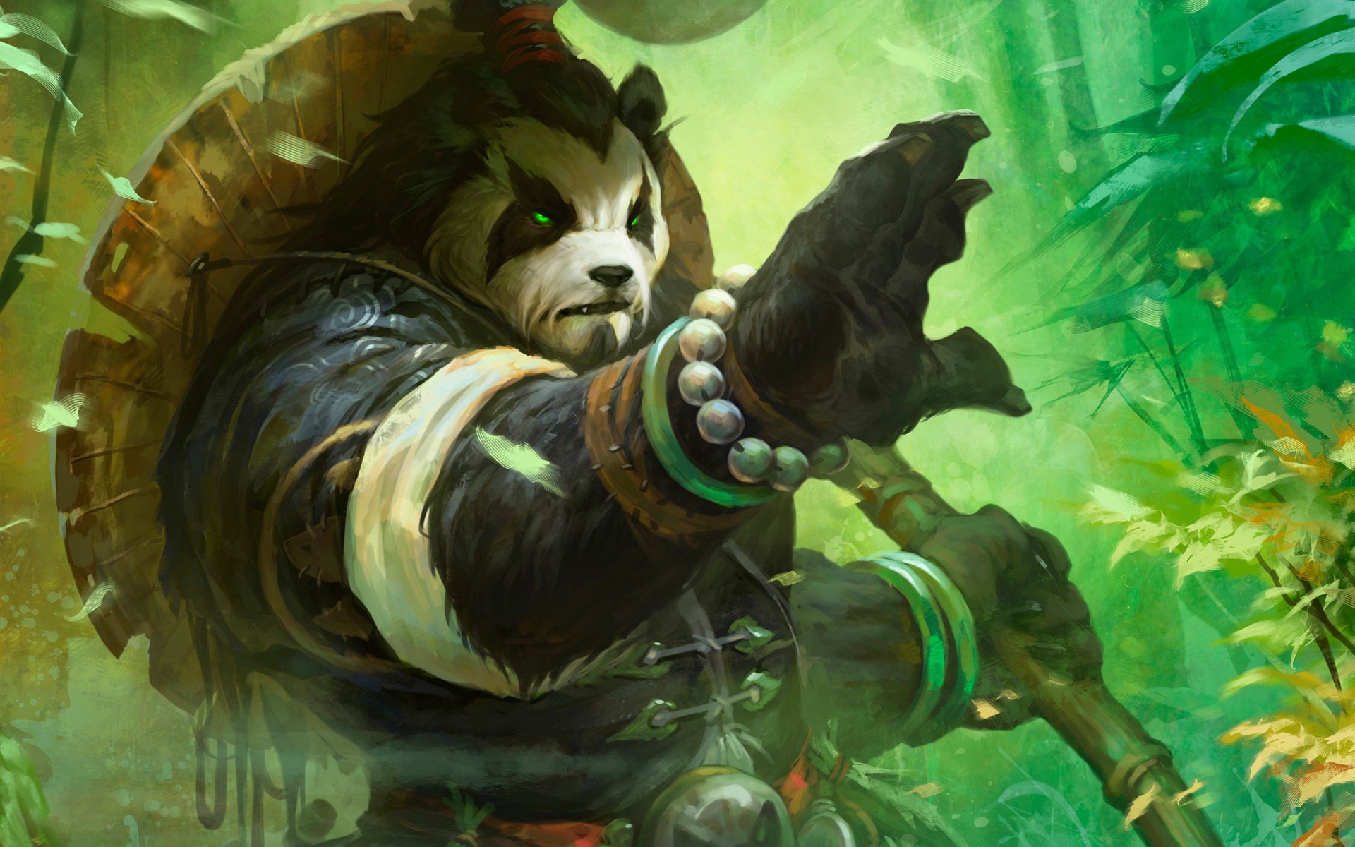 world of warcraft mists of pandaria stab kunst wald panda