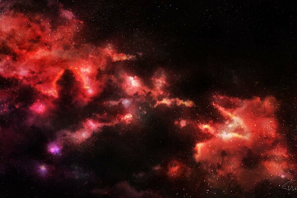 Star Trek nella nebulosa rossa dello spazio