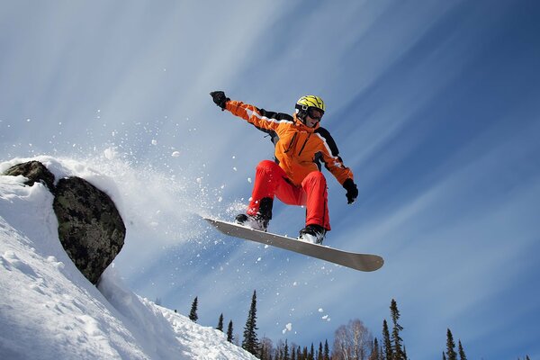 Snowboarder es un tipo muy arriesgado