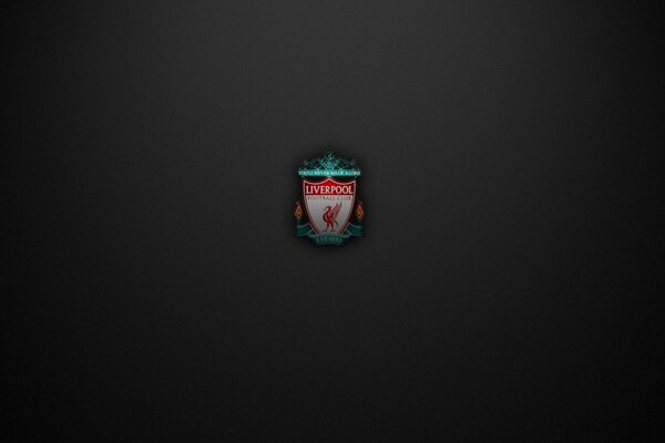 Liverpool-Zeichen auf schwarzem Hintergrund