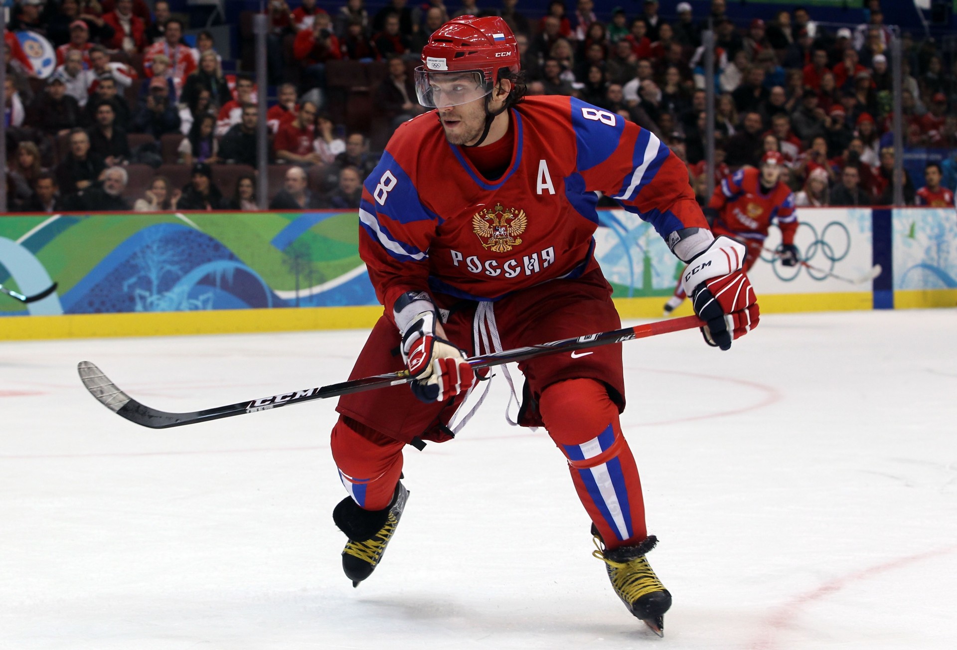 canada uniforme alexander ovechkin hockey russia russia stemma bastone giochi squadra ghiaccio carta da parati fan ilya kovalchuk spettatori vancouver inverno russo olimpico 2010 puck sport