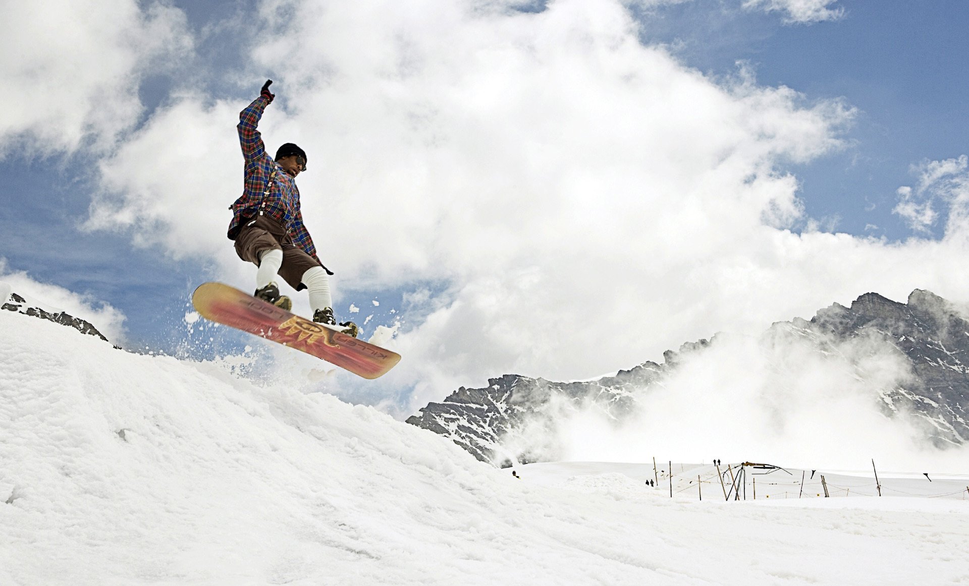 snowboard hombre de deportes nieve