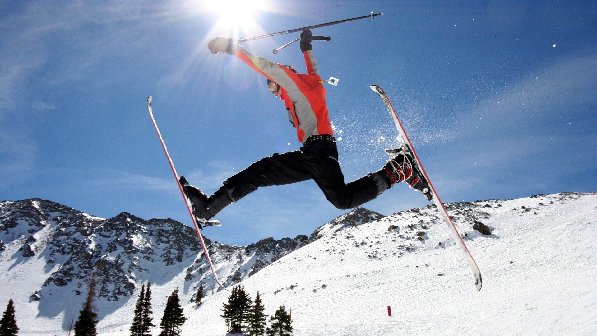 schnee gipfel skifahrer