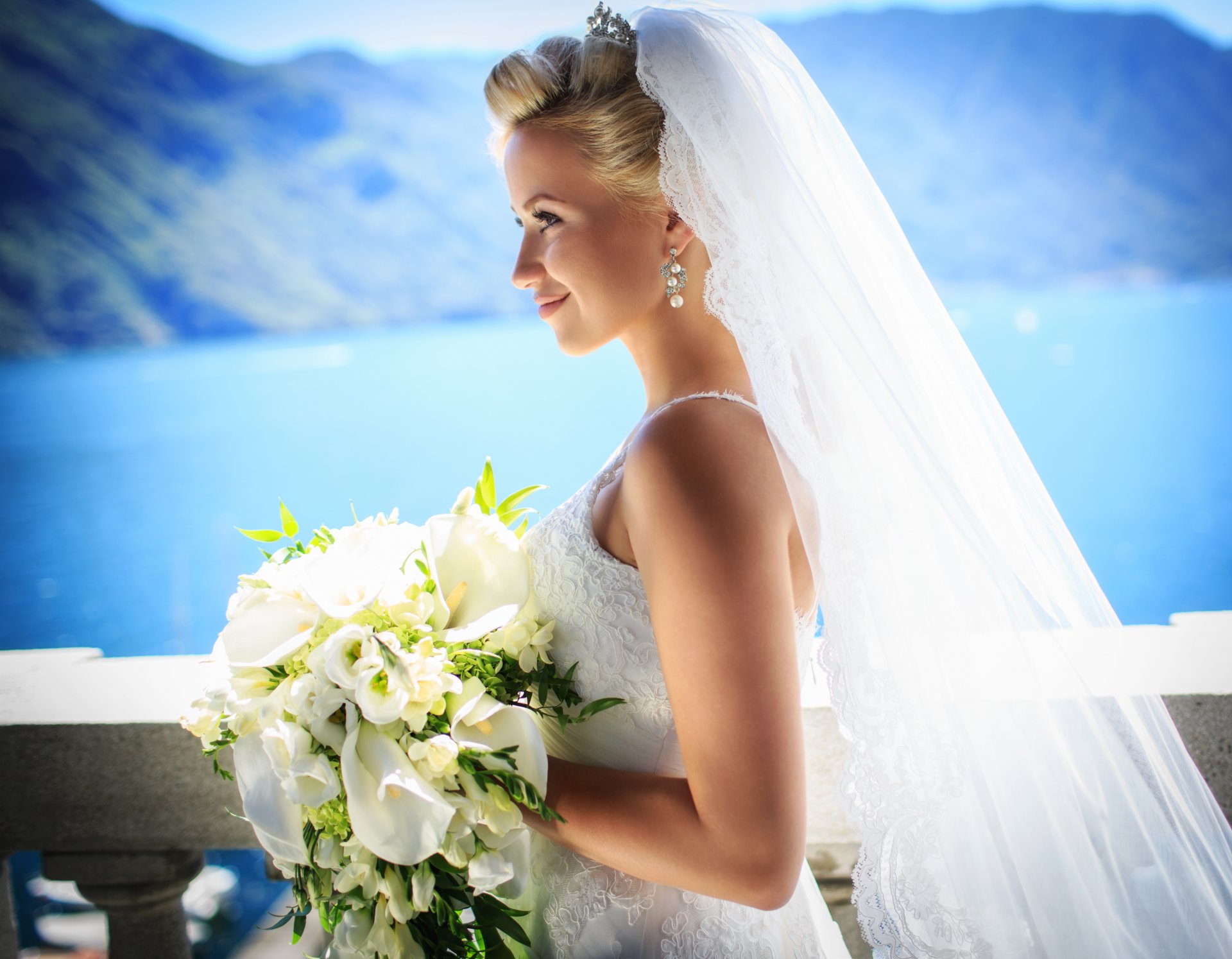 ragazza bionda sposa bouquet da sposa bionda sposa