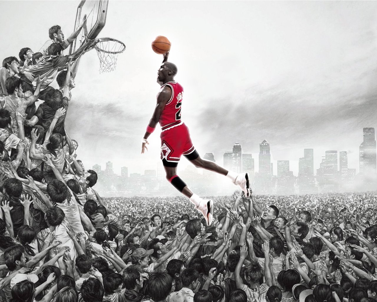 basket palla michael jordan