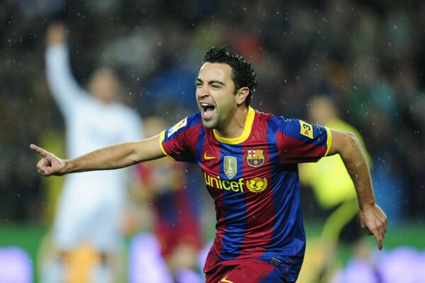 Legendary xavi Barcelona footballer