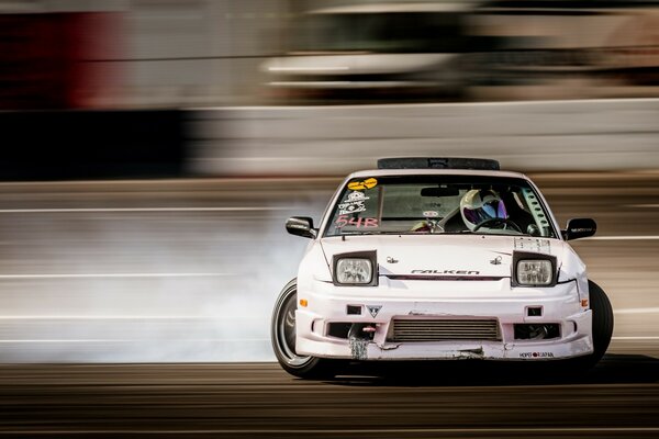 Racer Drifting, humo de los neumáticos