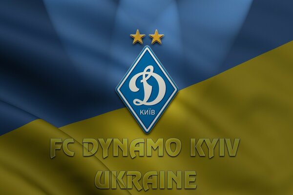 Flaggen-Emblem des Fußballvereins in der Ukraine