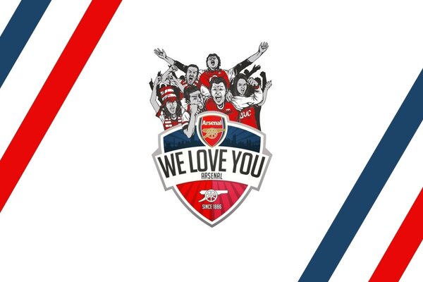 The emblem of the Arsenal football club