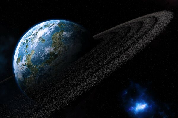 Asteroidengürtel um den Planeten Erde