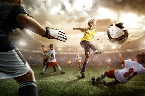 A creative look at children s football