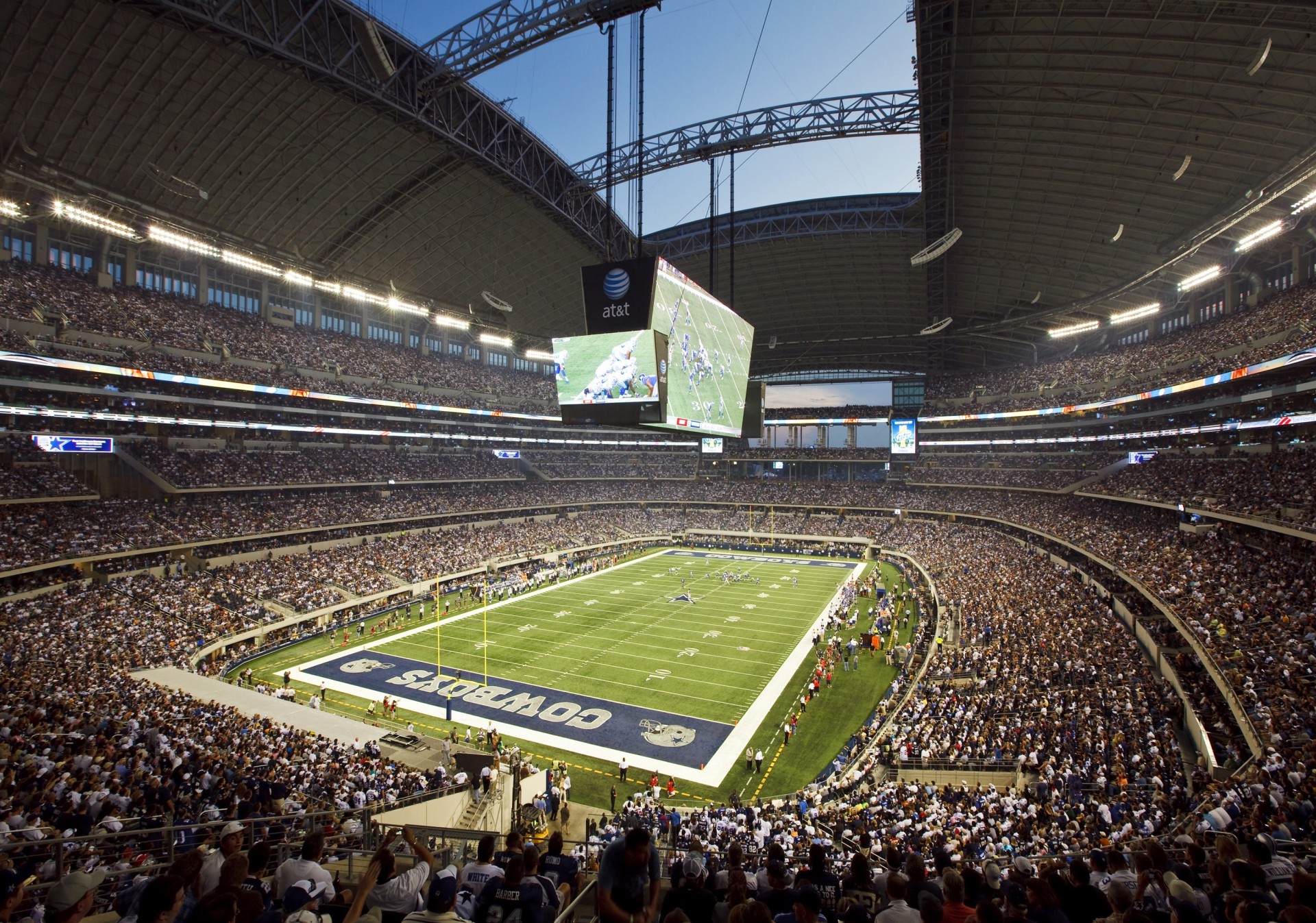 espectadores vaqueros texas estadio dallas aficionados fútbol vaqueros