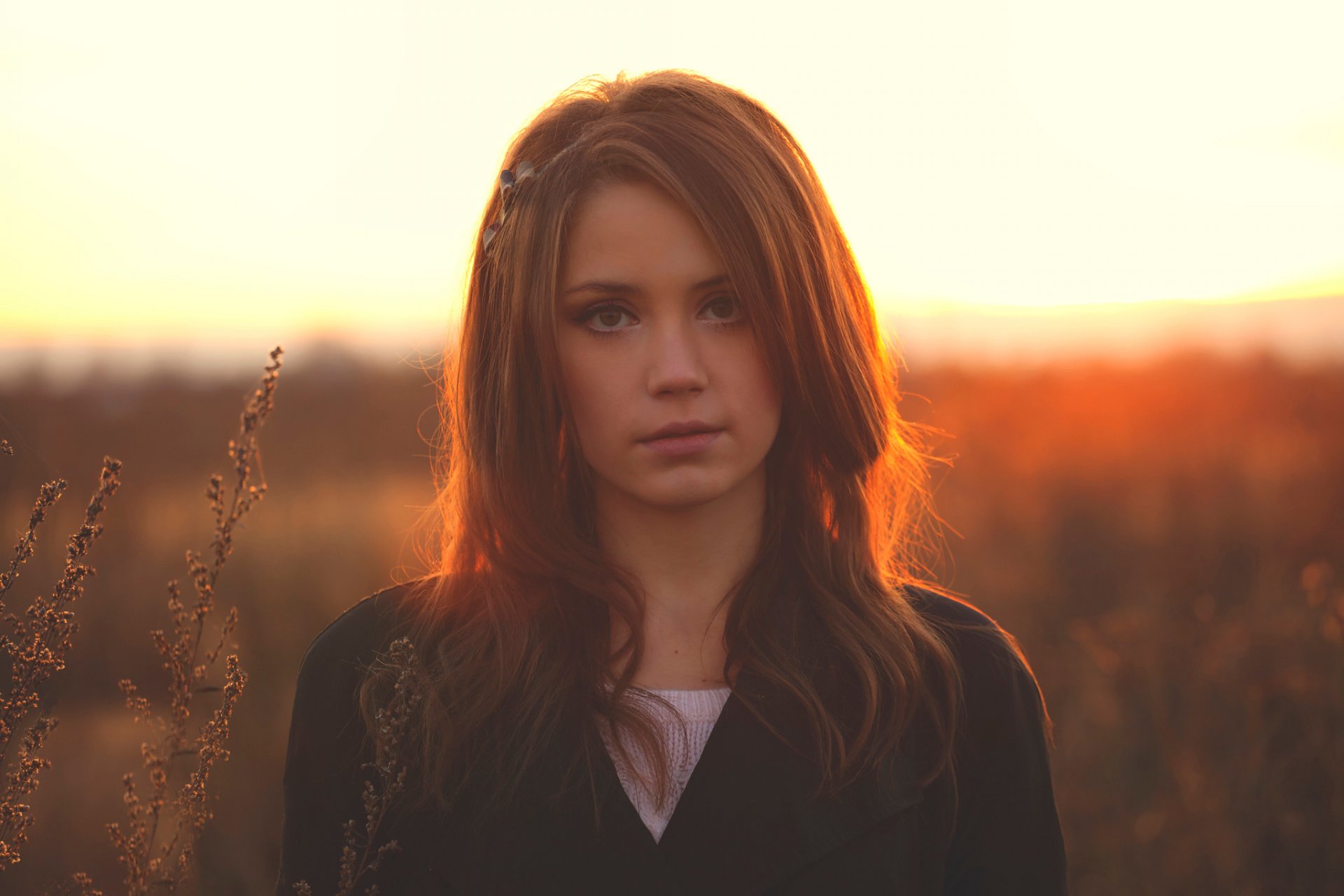 kseniya kokoreva portrait sunset