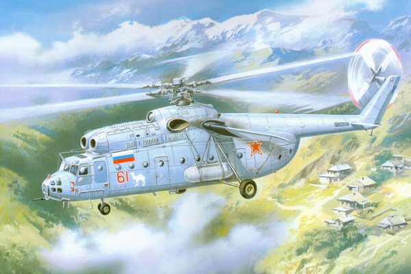 Hélicoptère lourd soviétique mi-6