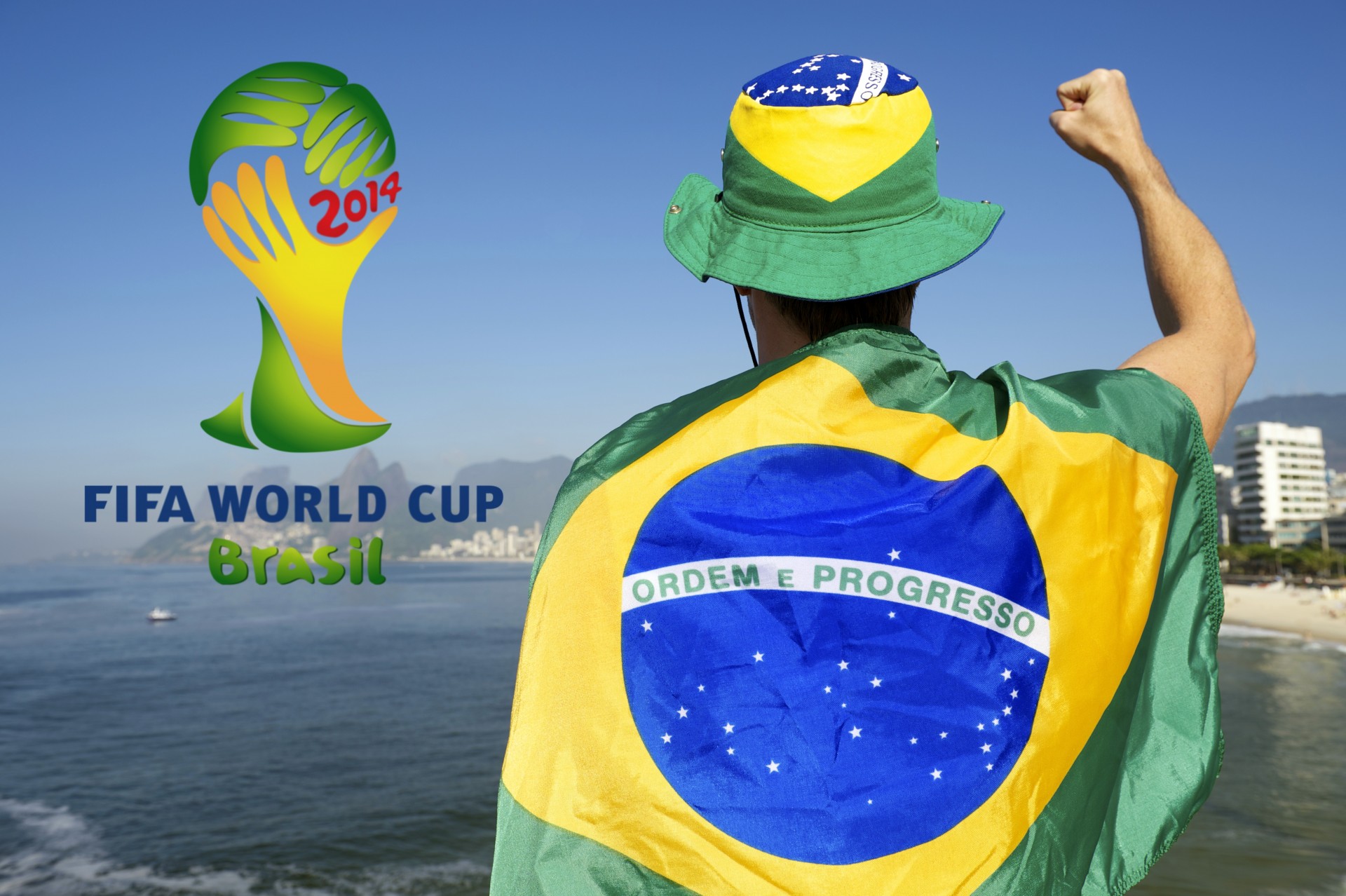 world cup fan fan flag football emblem fifa 2014 brazil