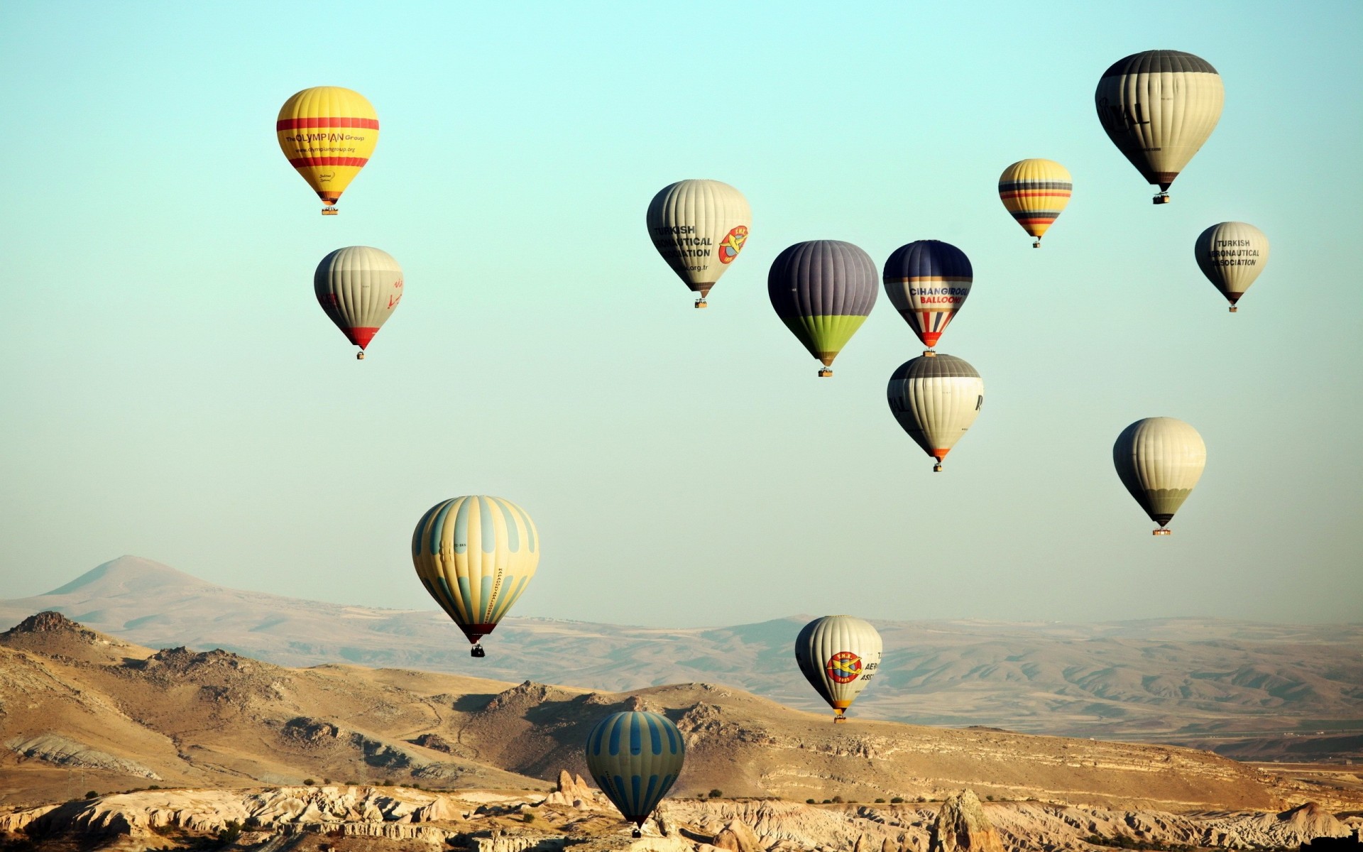 ciel ballons sport paysage