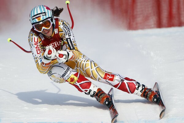 An athlete participating in cross -country skiing