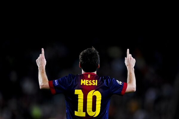 Jugador de fútbol argentino Messi