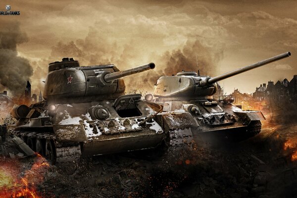 T34 tank from World of tanks