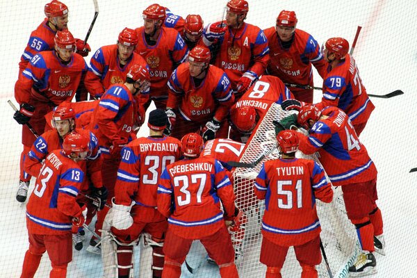 Russian national hockey team at the championship