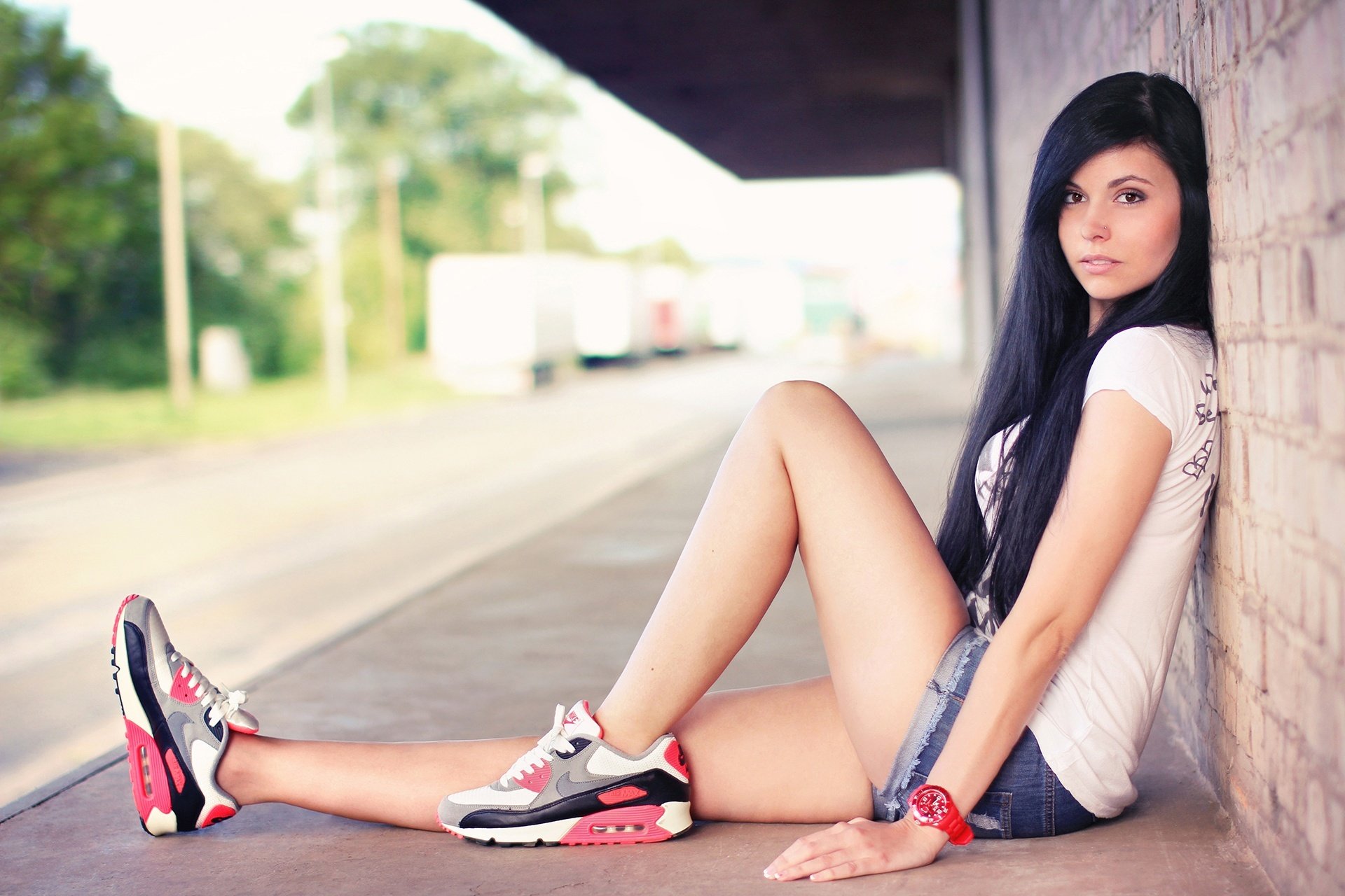 chiglia ragazza nike air max canotta pelosa