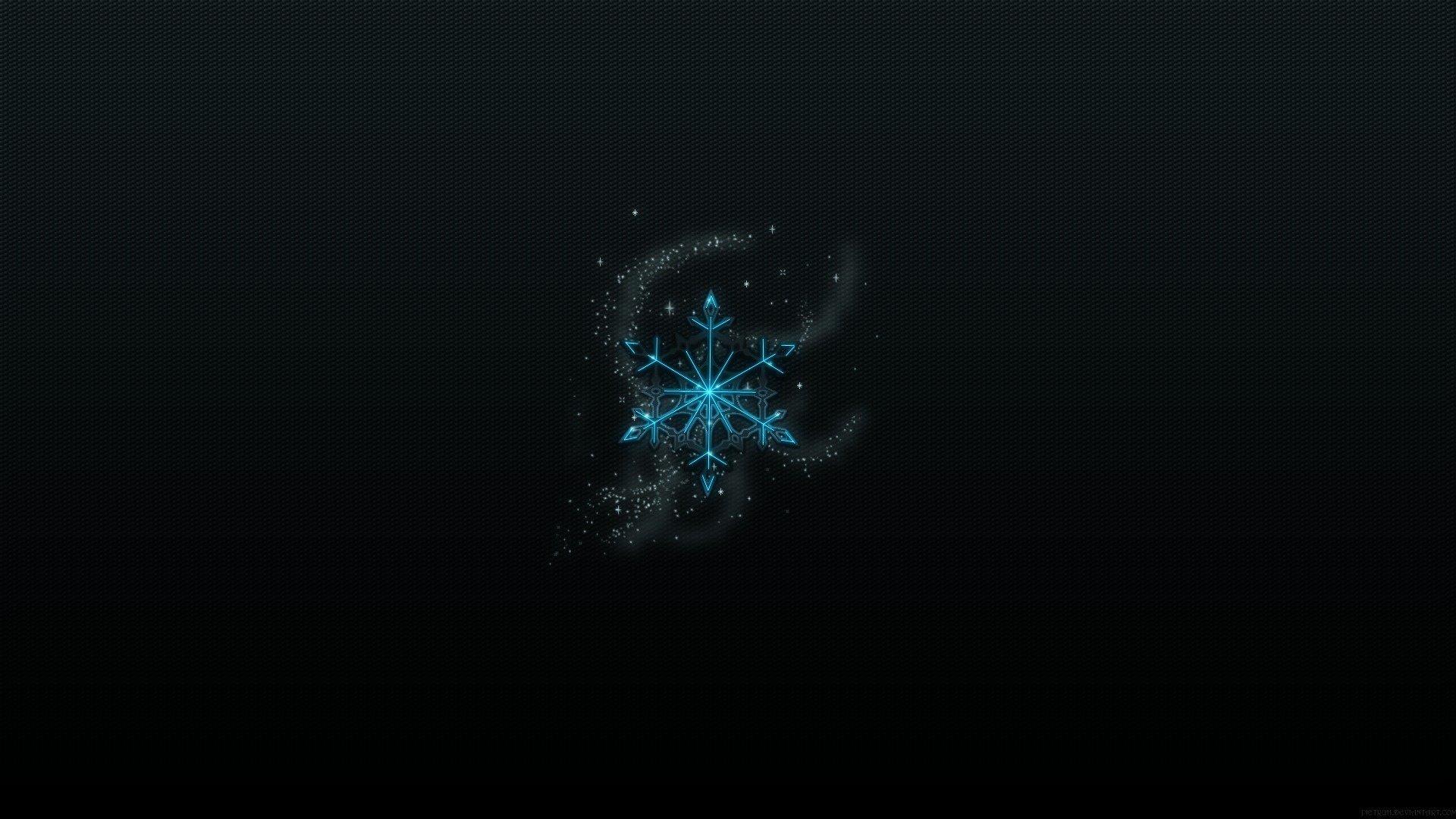 nowflake sparks mesh the dark background