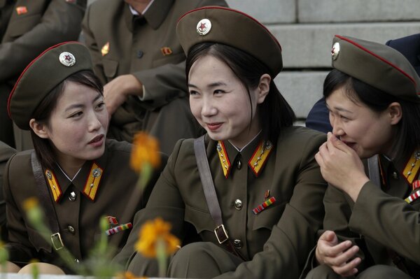 Girls are soldiers of North Korea