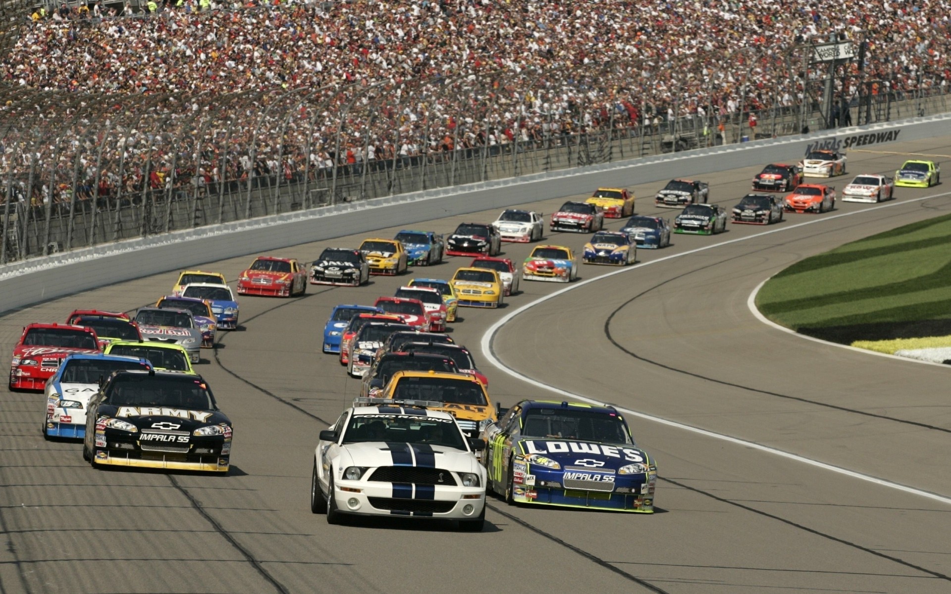 pista fondo nascar coches stands américa personas