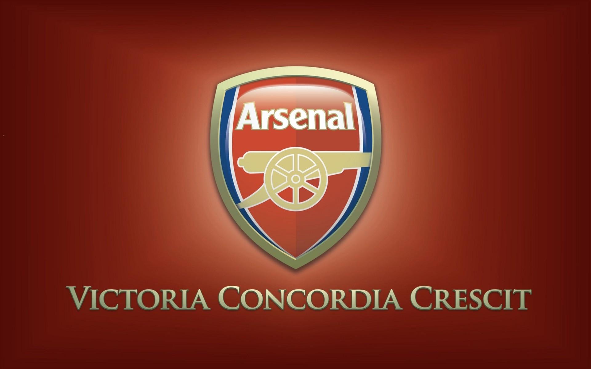 football club emblem arsenal london arsenal gunners gunners inscription victory comes from harmony slogan