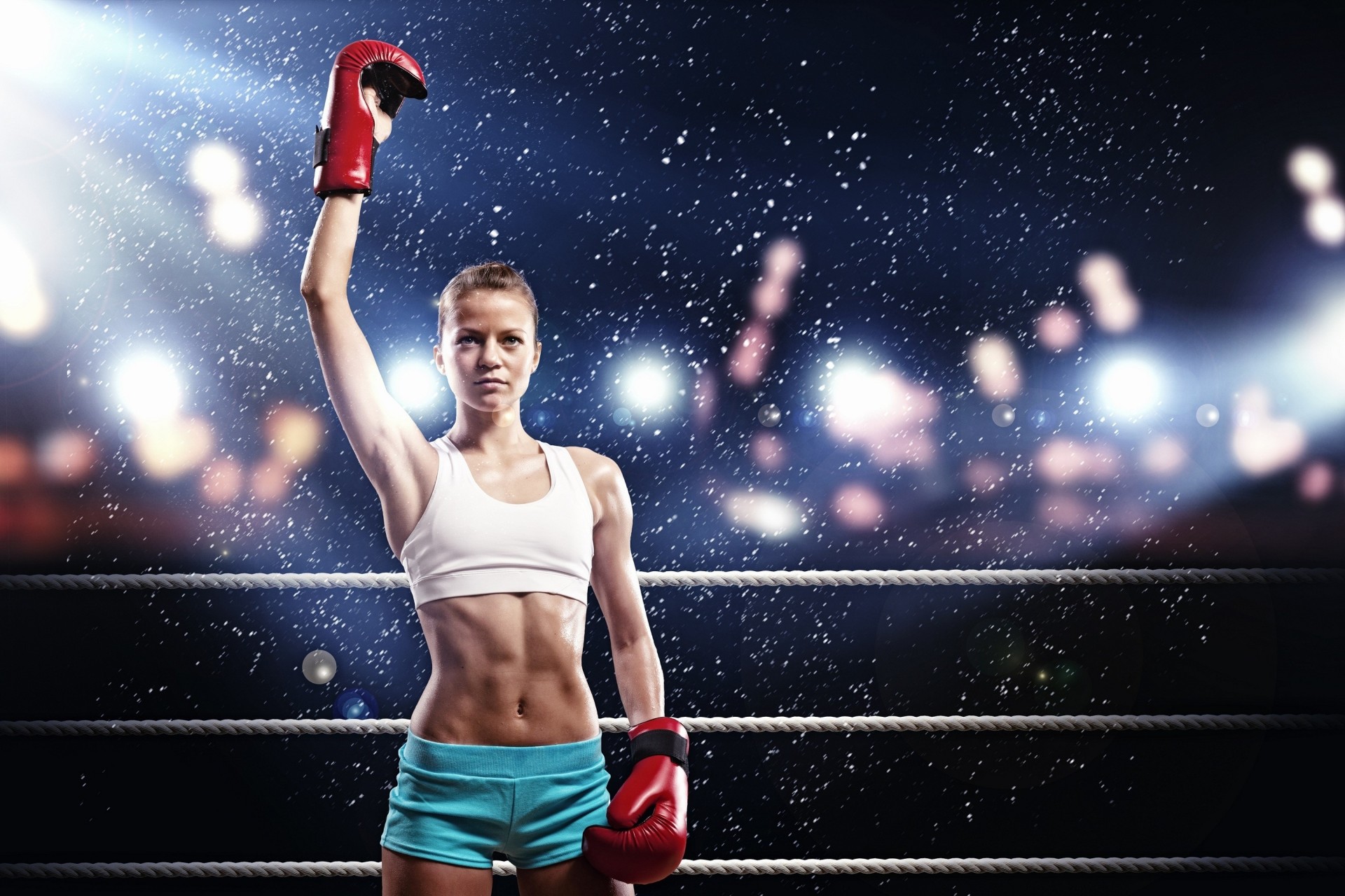 boxe ragazza auto sport