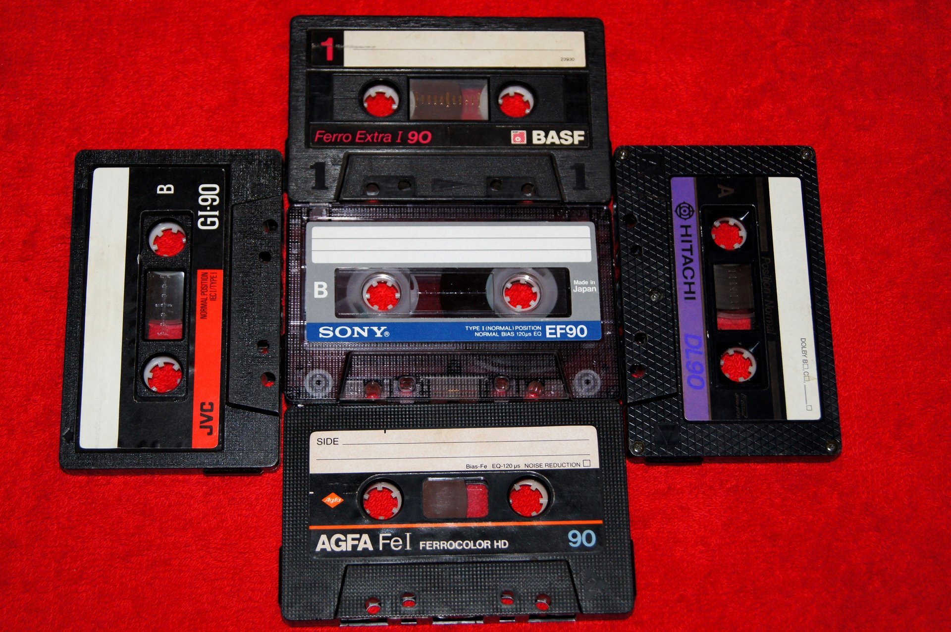 cassettes audio rétro style films objets