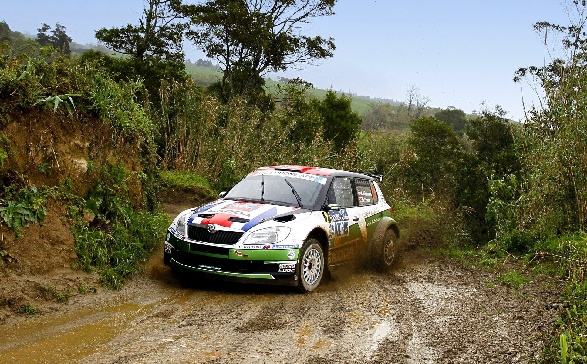 gara wrc rally skoda skoda fabia sport auto rally fabia