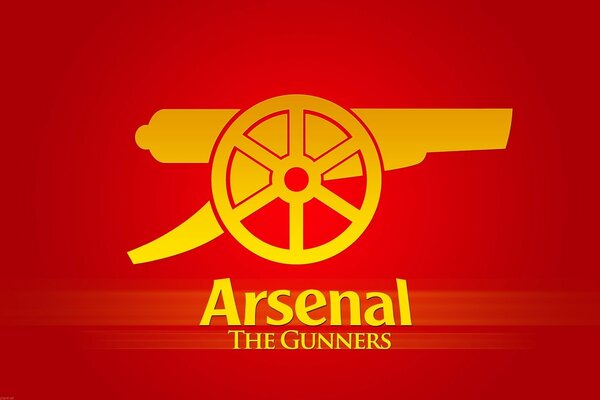 The emblem of the Arsenal London football club