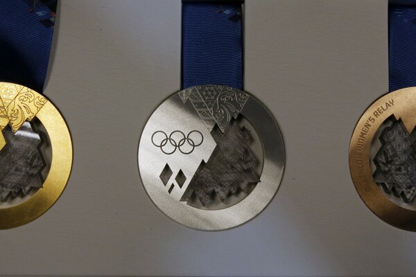 Set of medals of the Sochi 2014 Paralympic Games