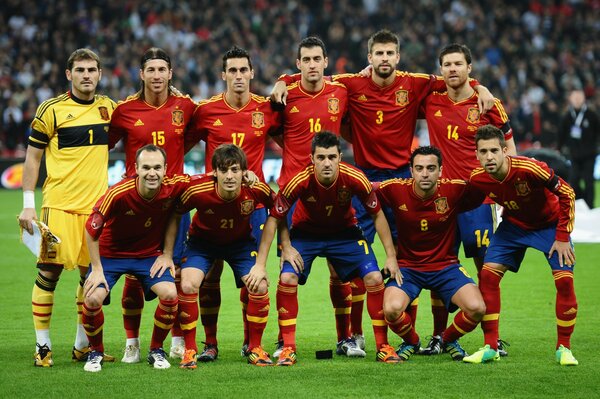 Foto conjunta del equipo de jugadores