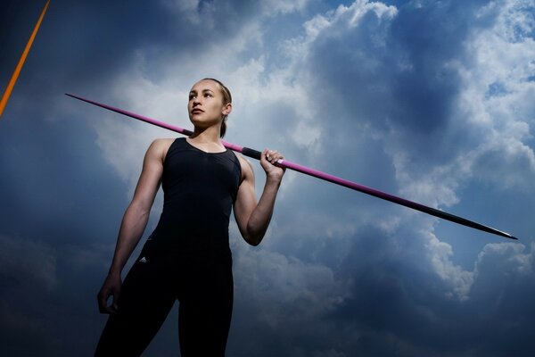 Athletics, javelin thrower