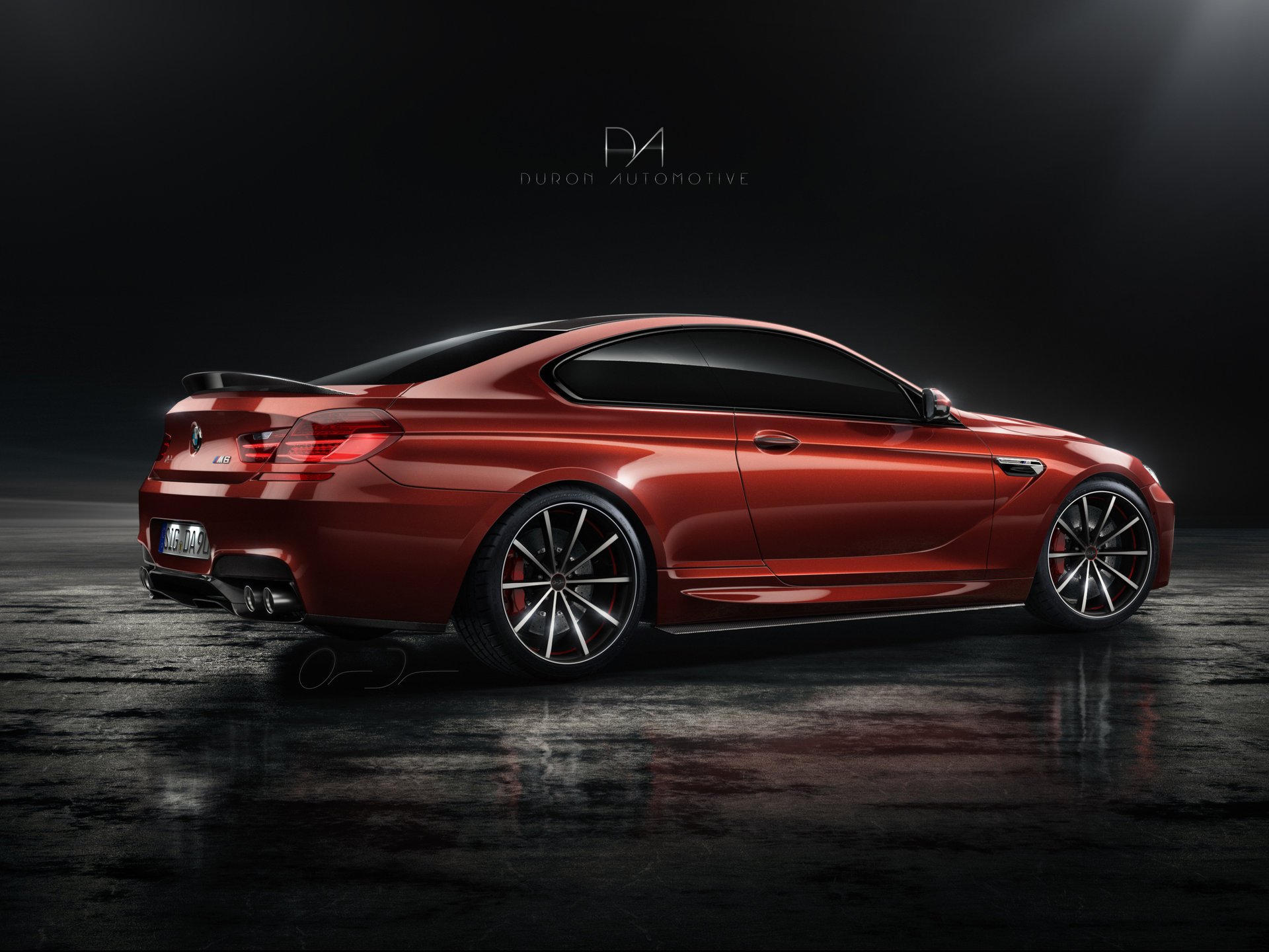 coupé auto tuning bmw tuning duron automotive rosso bmw m6