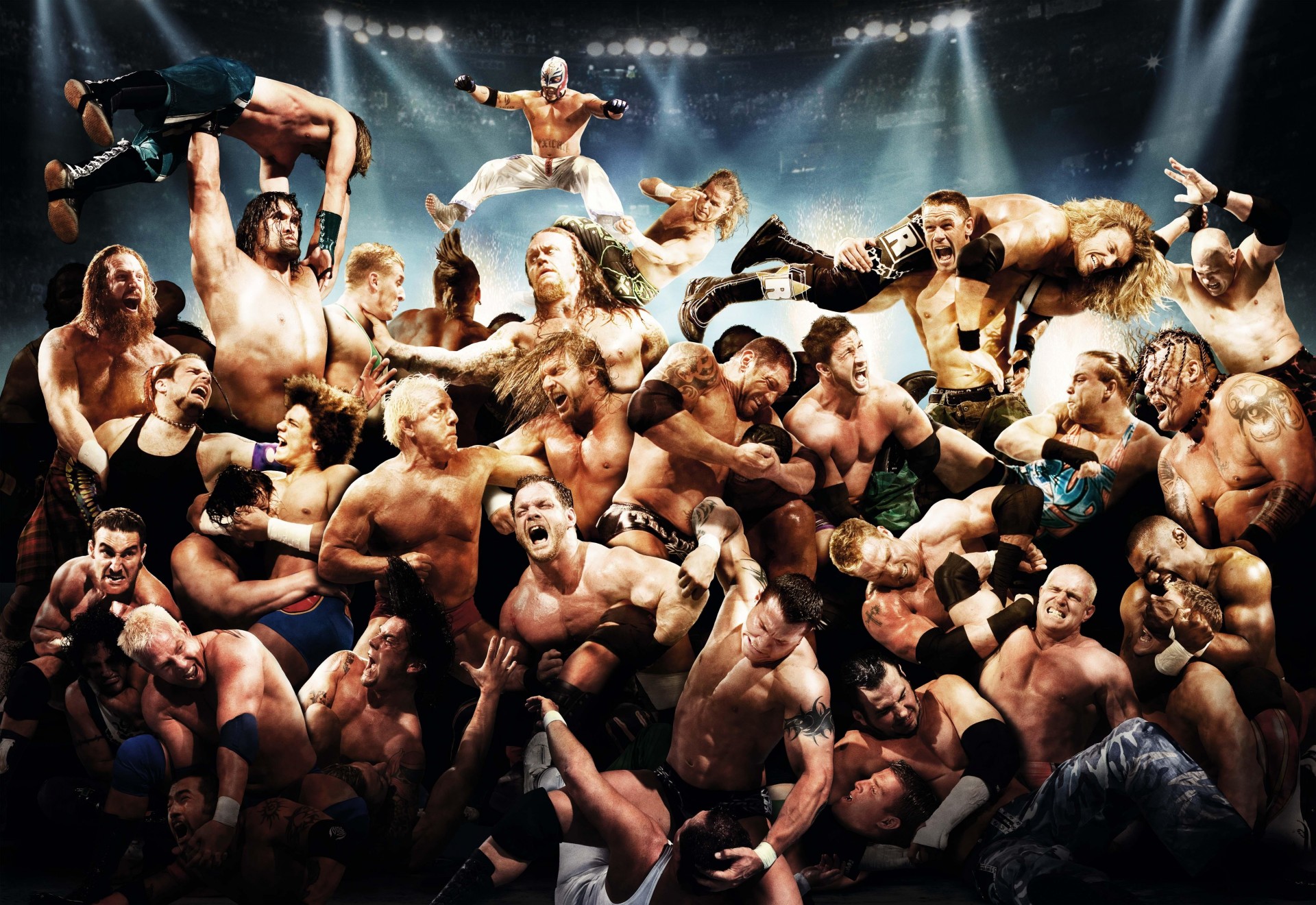 rand tier battle royale 2007 world wrestling entertainment wwe triple h ausgezeichnet siehe punk john cena