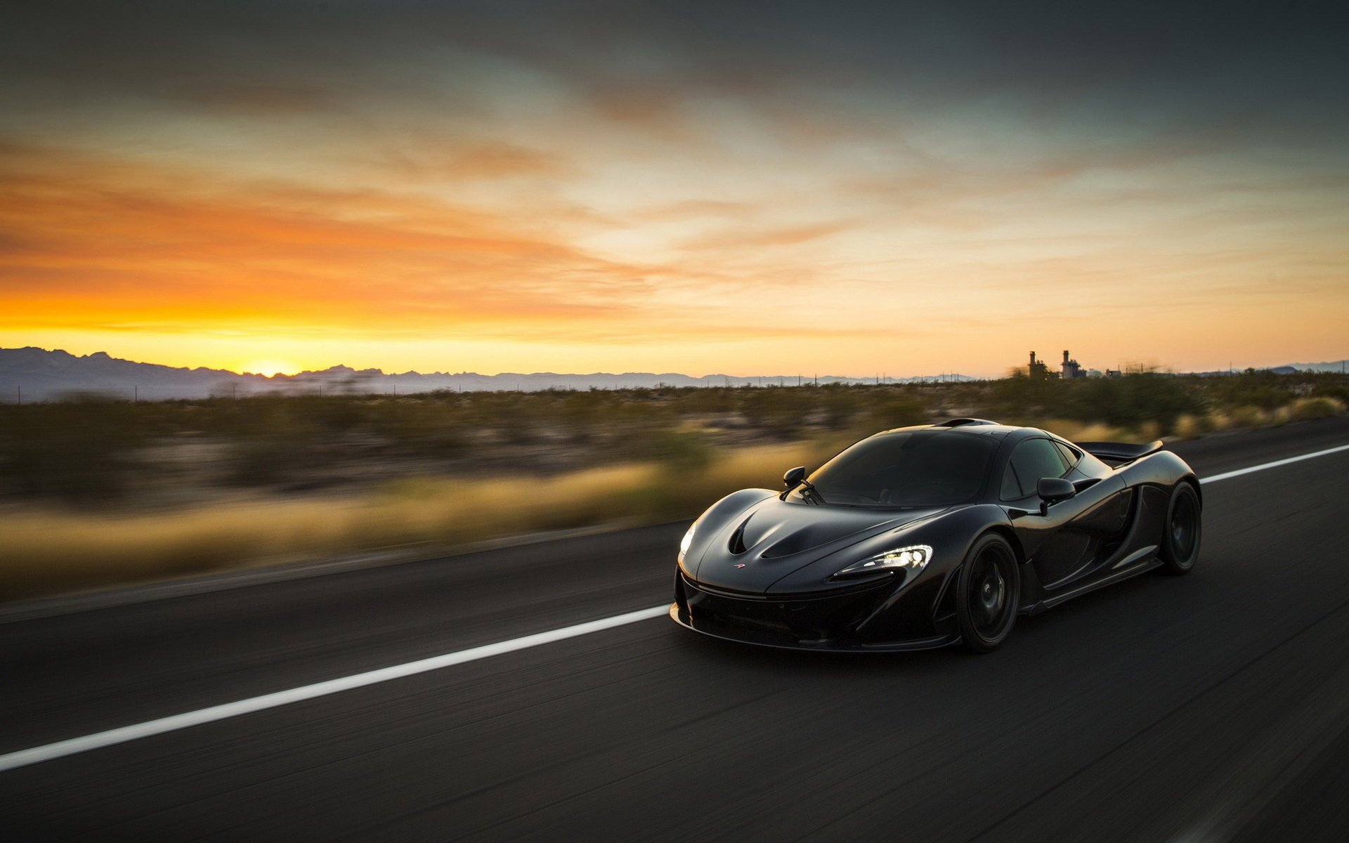 r1 mclaren auto supercar car black in motion