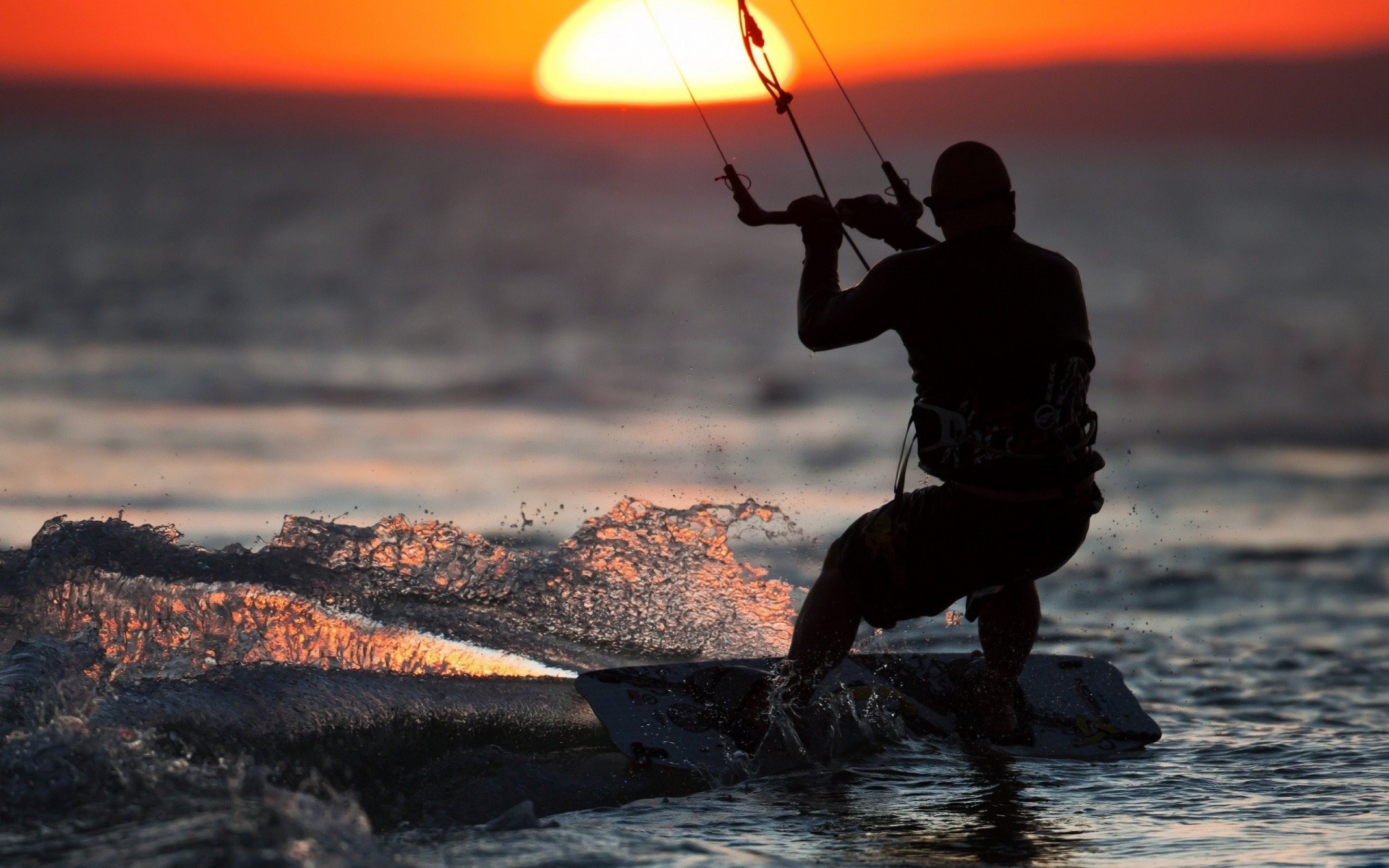 vagues coucher de soleil sport mer belle