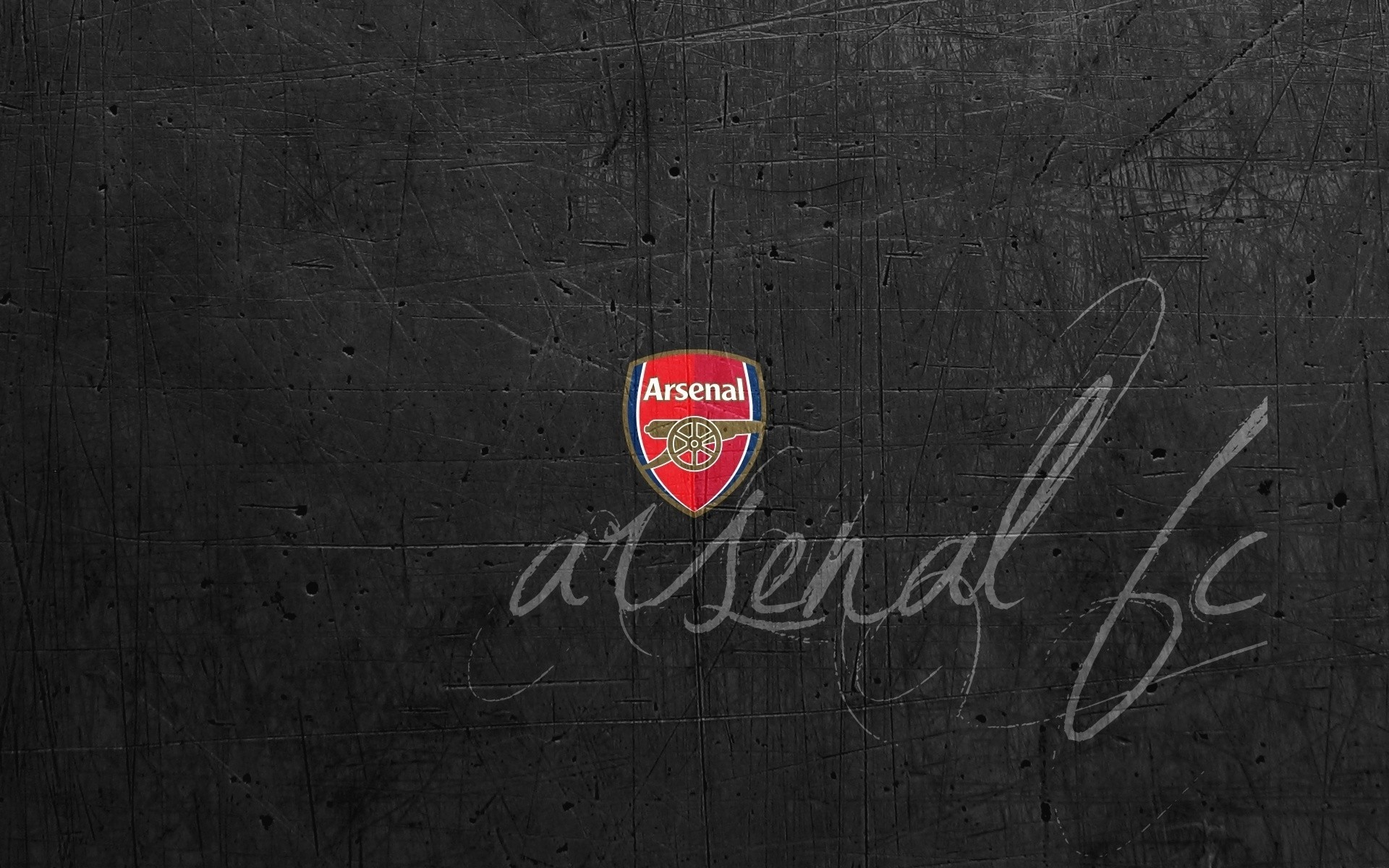 club de football emblème arsenal de londres arsenal gunners artilleurs fond inscription