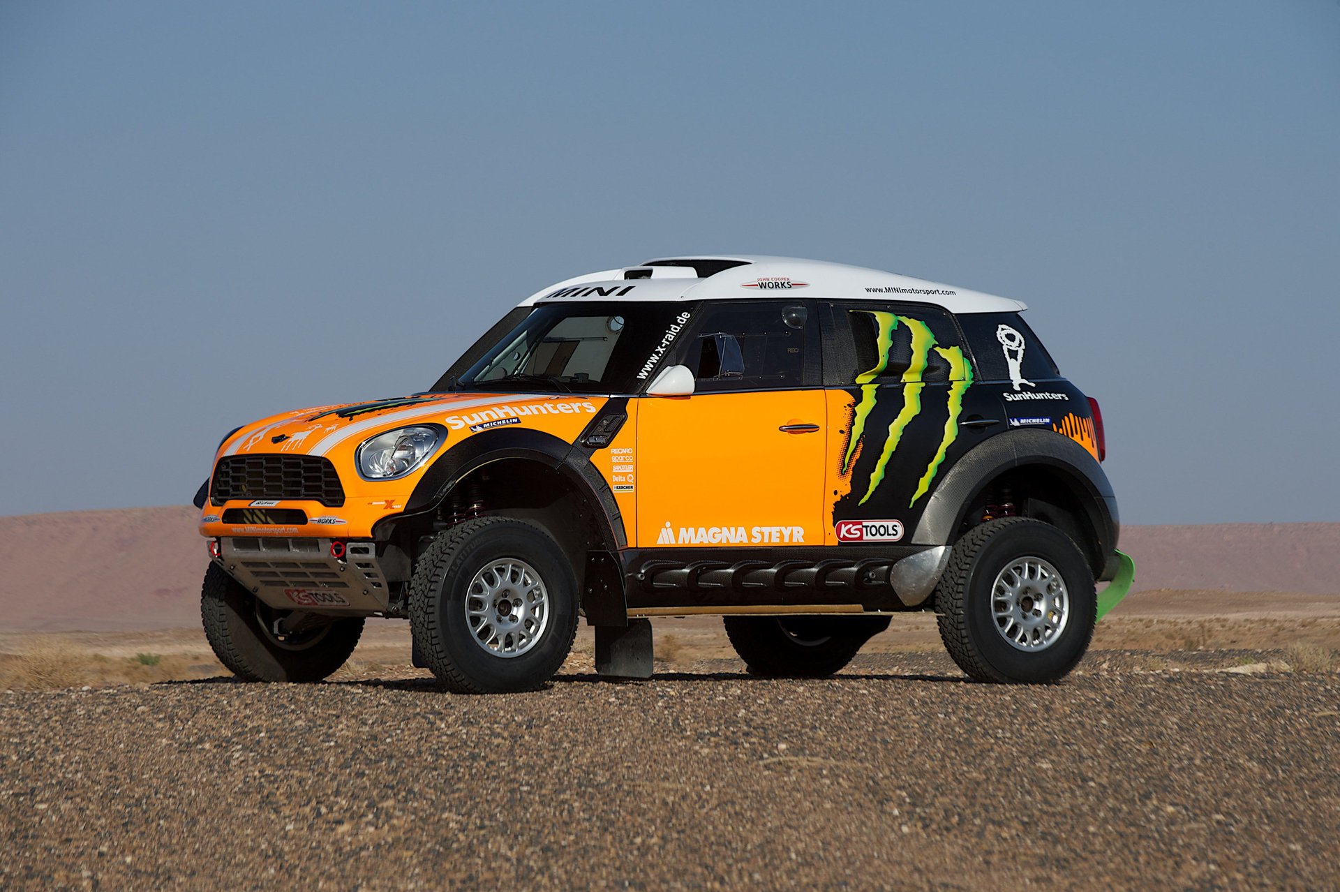 x-raid rally yellow mini mini cooper mini cooper dakar rally