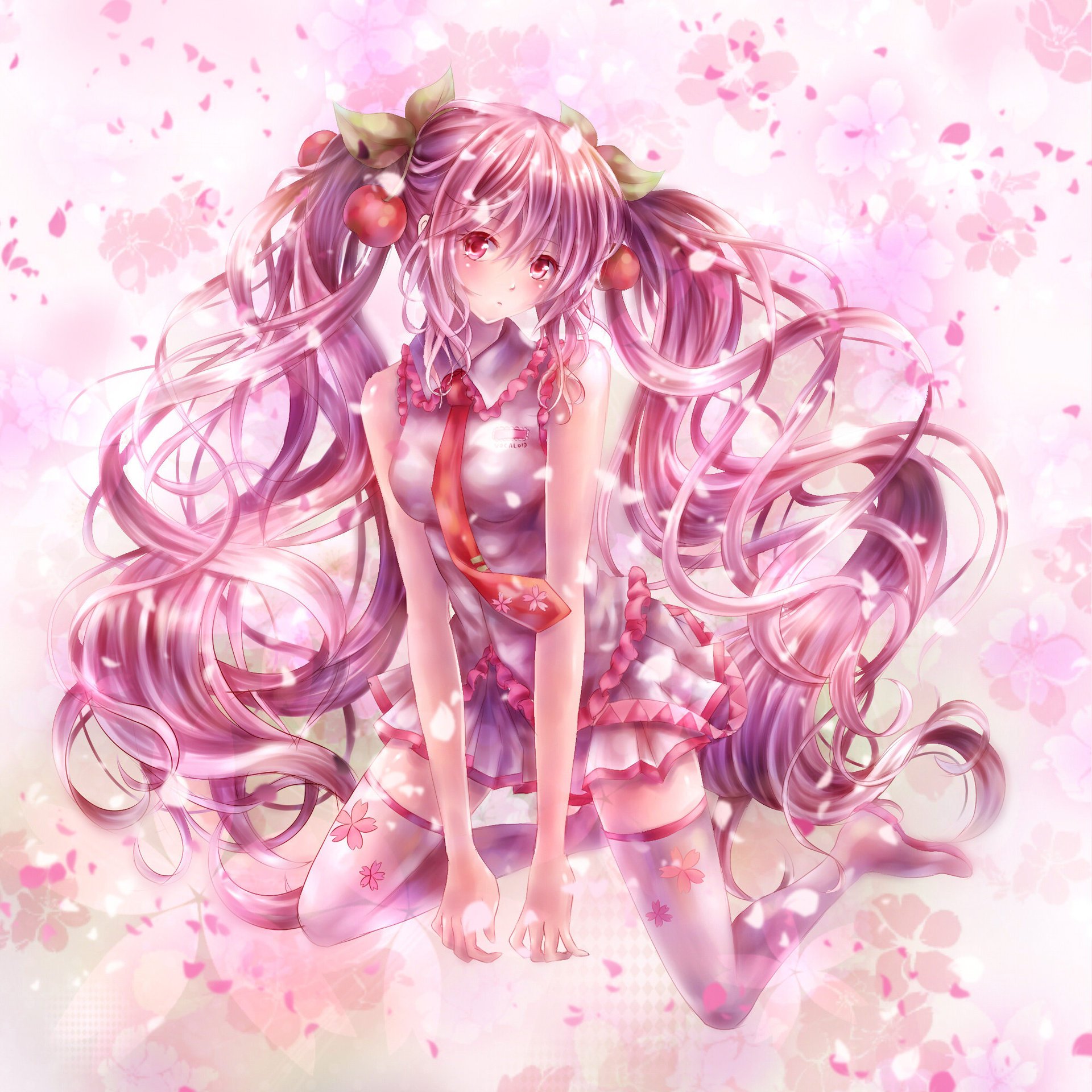 akura miku tandolcedeco sakura girl vocaloid vocaloid art